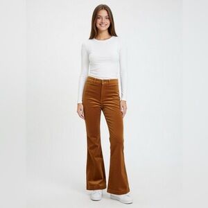 Forever 21 Burnt Orange/Light Brown Corduroy Pants